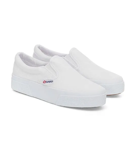 2740 Platform Slip-on Sneakers White