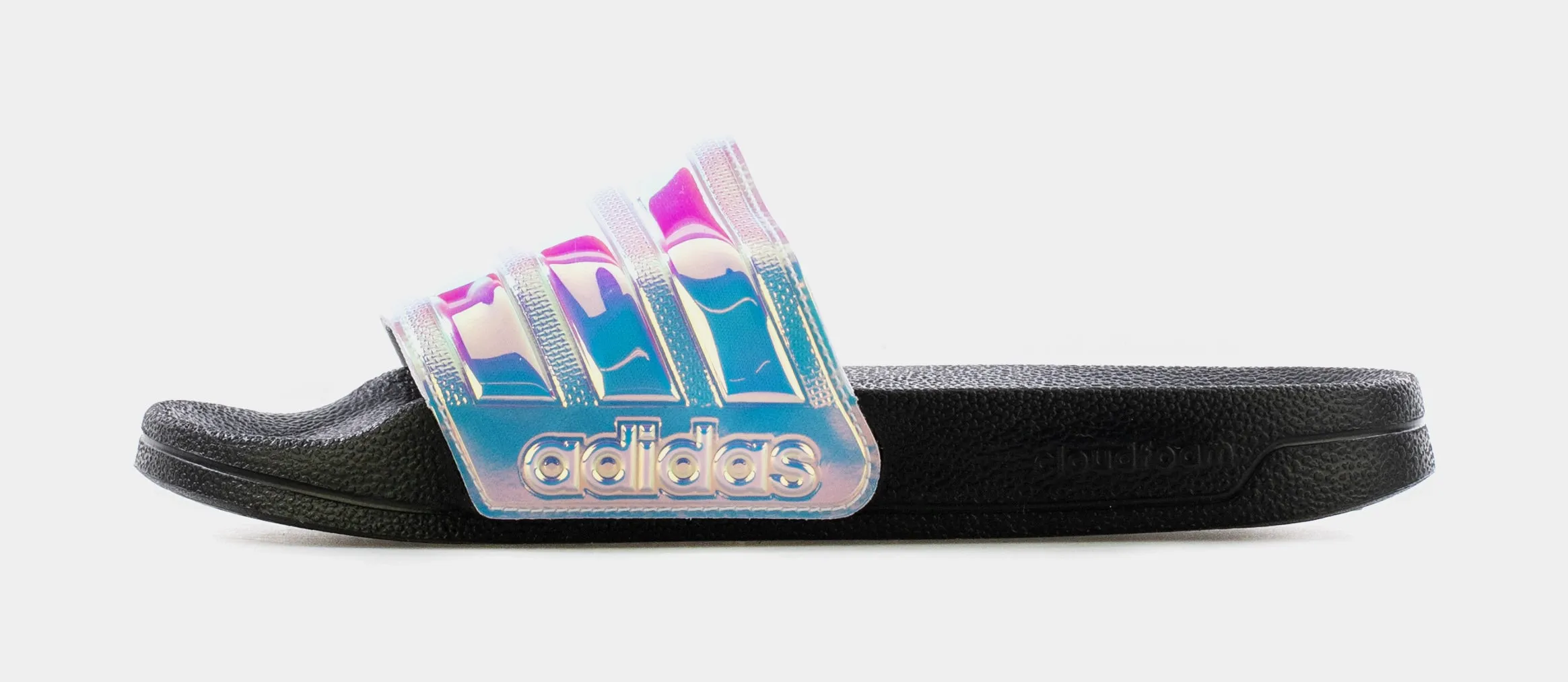 Adilette Shower Womens Slide Sandal (Black/Iridescent)