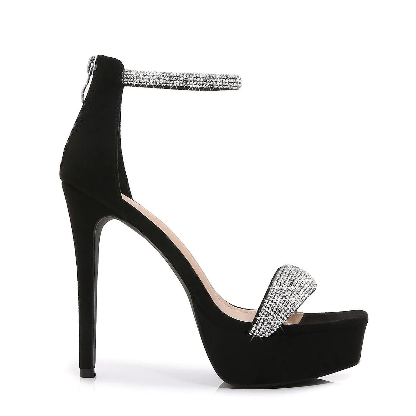 Ankle Strap Diamond Sandals