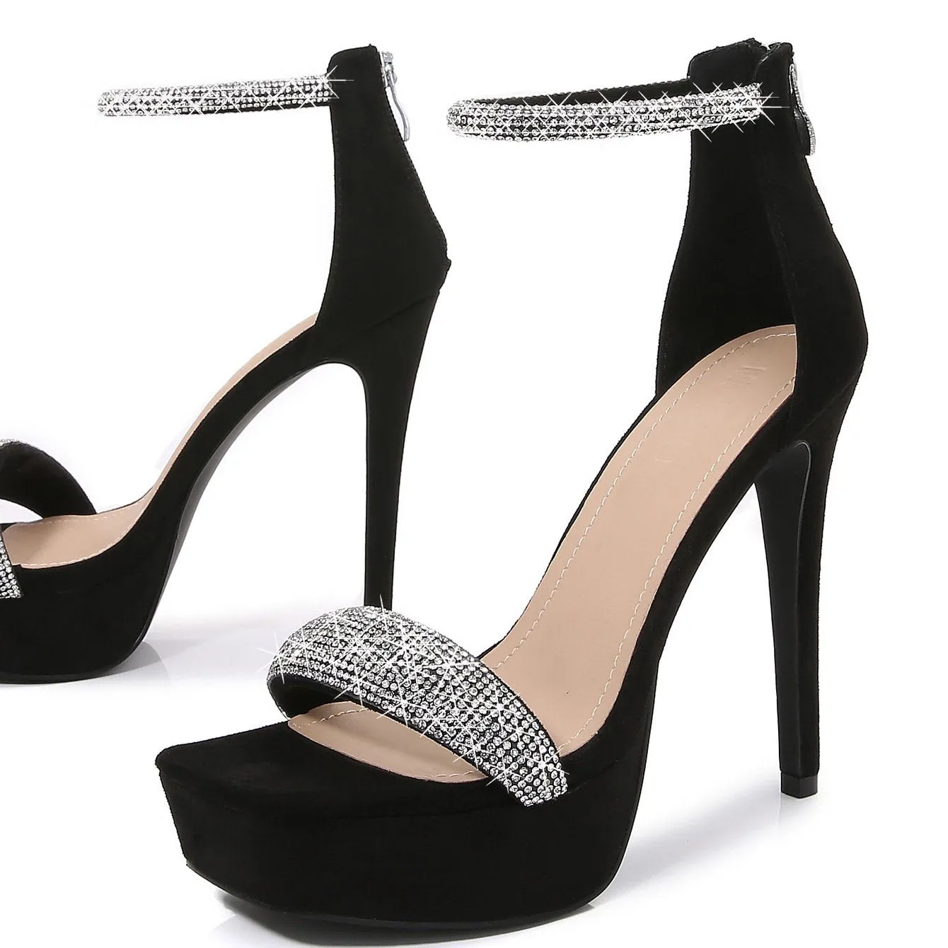 Ankle Strap Diamond Sandals