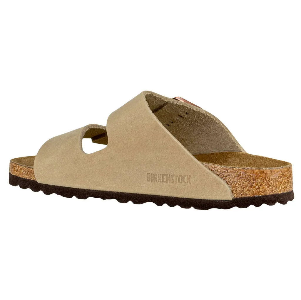 Arizona Oiled Nubuck Leather Unisex Slide Sandals