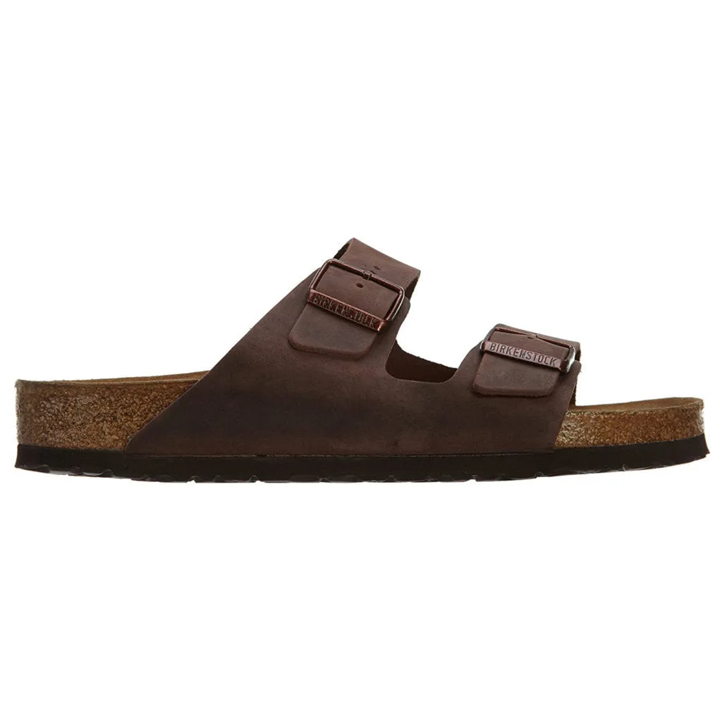 Arizona Oiled Nubuck Leather Unisex Slide Sandals