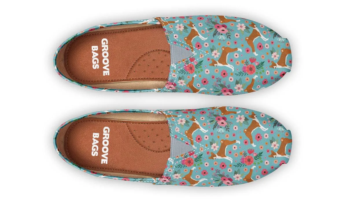 Basenji Flower Casual Shoes