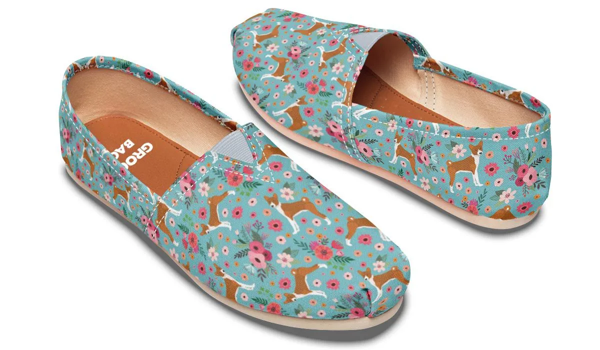 Basenji Flower Casual Shoes