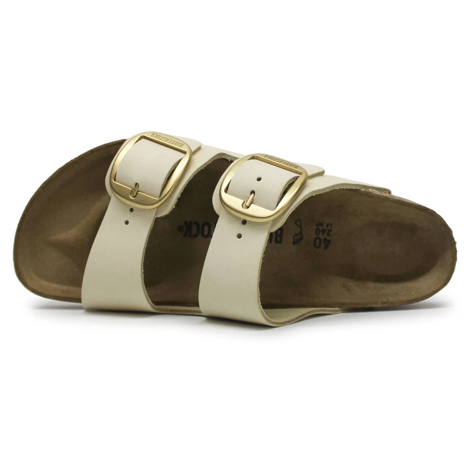 Birkenstock Arizona Big Buckle Nubuck Leather Unisex Slides Sandals