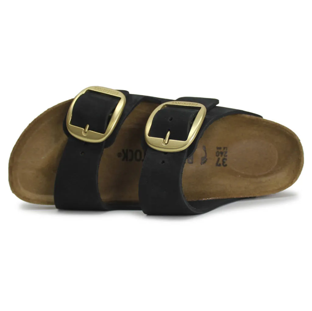 Birkenstock Arizona Big Buckle Nubuck Leather Unisex Slides Sandals