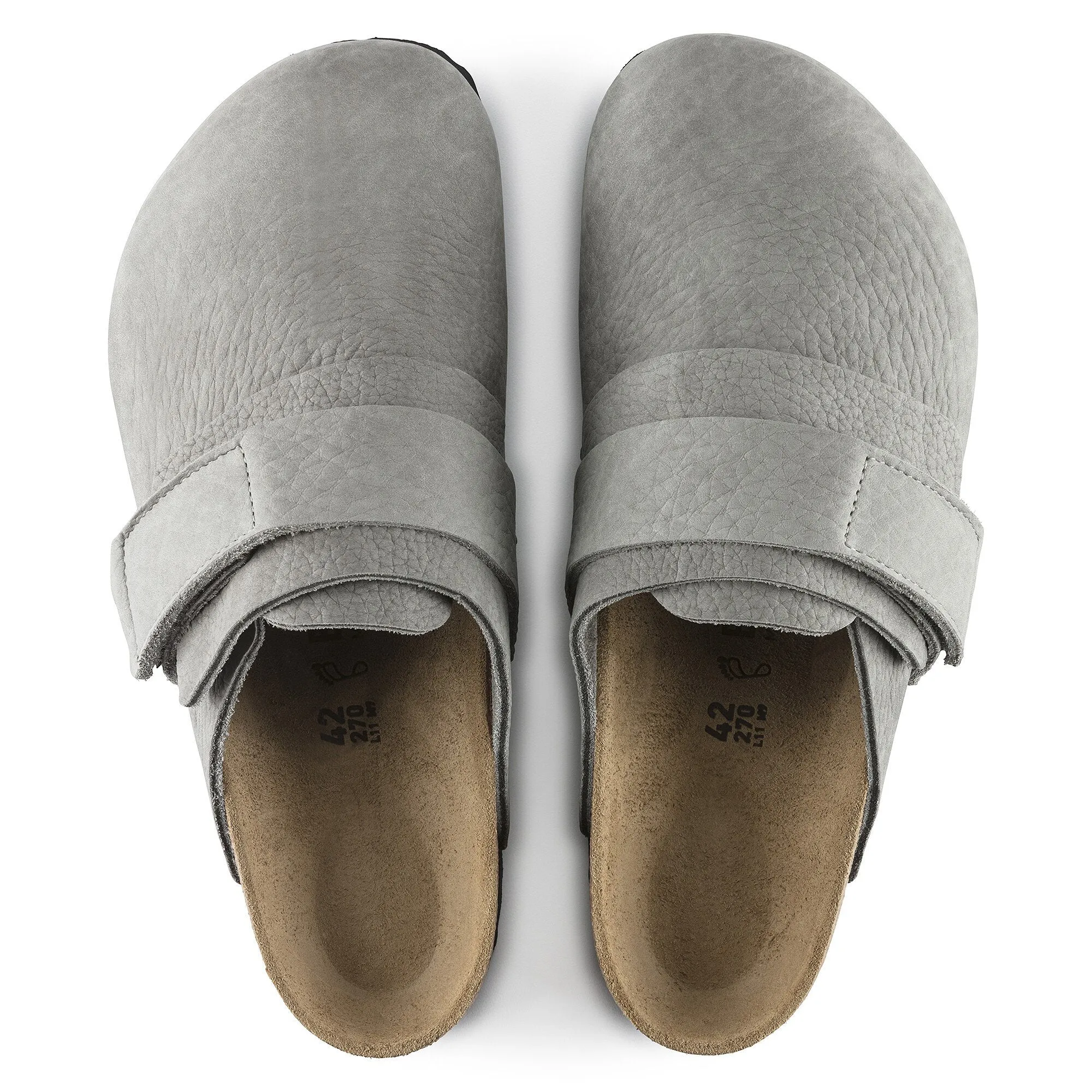 Birkenstock Nagoya Nubuck Leather - Desert Buck Whale Gray