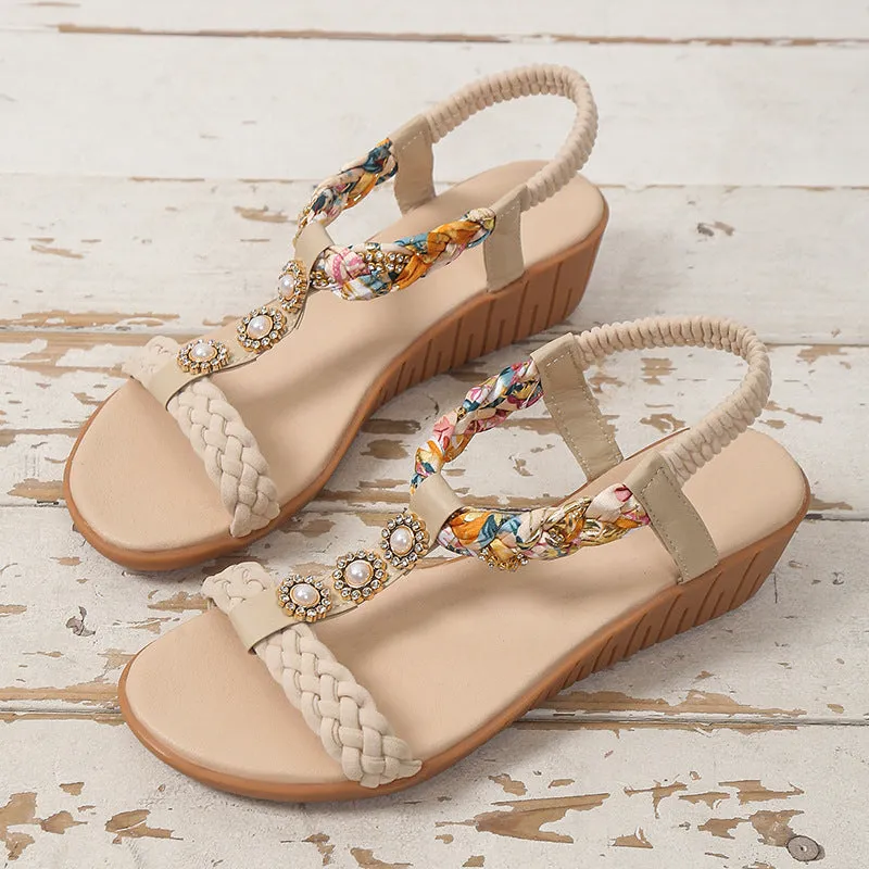 Braided Sandals Summer Beach Shoes Women