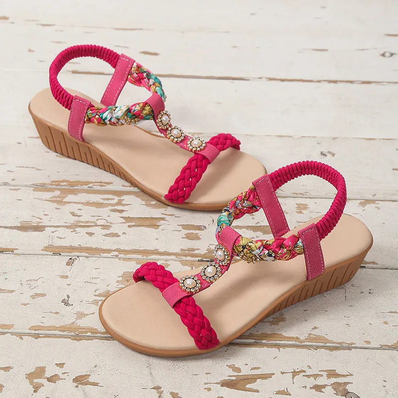 Braided Sandals Summer Beach Shoes Women