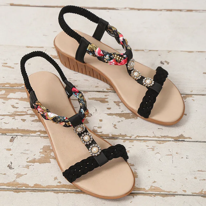 Braided Sandals Summer Beach Shoes Women