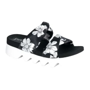 Bussola Carina Slide Sandal (Women) - Bianconero Flor Lycra