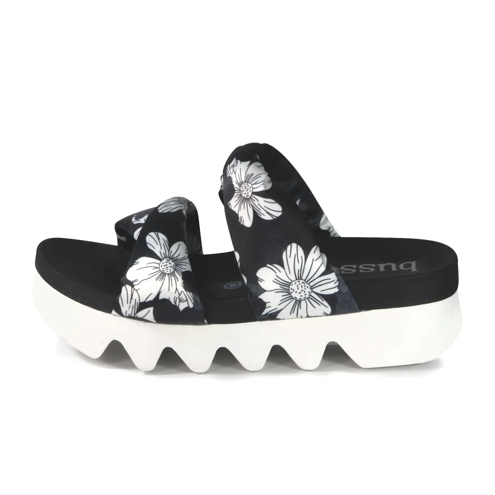 Bussola Carina Slide Sandal (Women) - Bianconero Flor Lycra