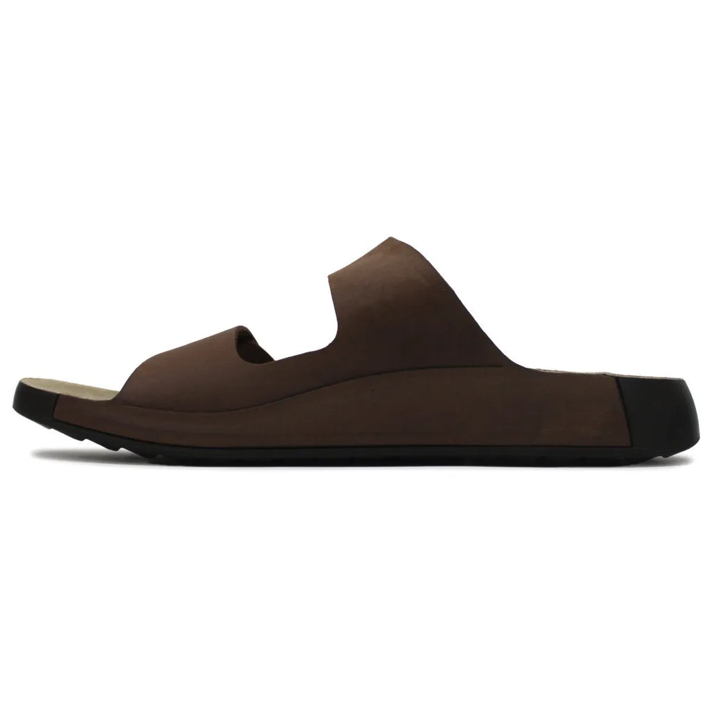 Ecco Cozmo Soft Full Grain Leather Men's Slide Sandals