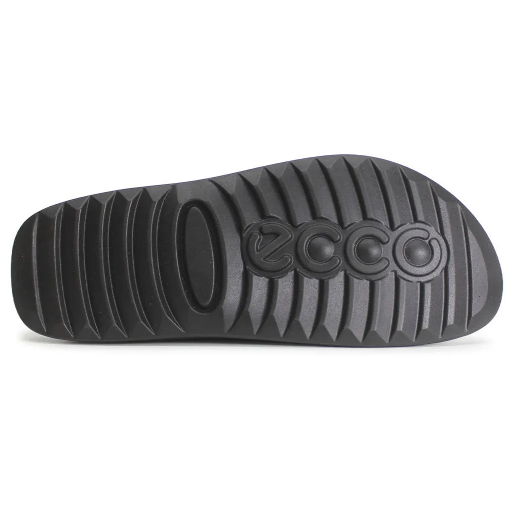 Ecco Cozmo Soft Full Grain Leather Men's Slide Sandals