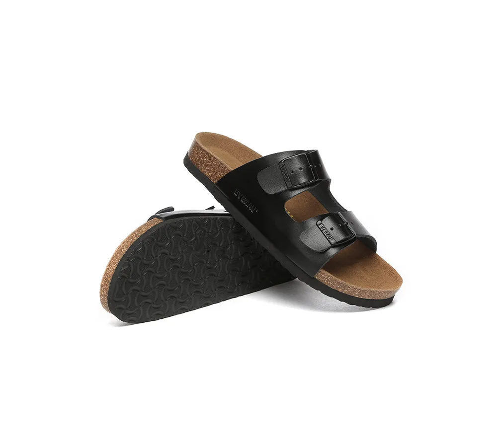 EVERAU® Adjustable Strap Embossed Summer Beach Mick Sandal Slides