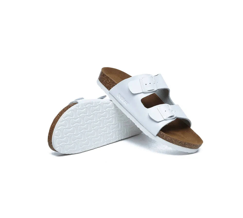 EVERAU® Adjustable Strap Embossed Summer Beach Mick Sandal Slides