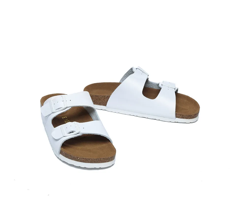 EVERAU® Adjustable Strap Embossed Summer Beach Mick Sandal Slides