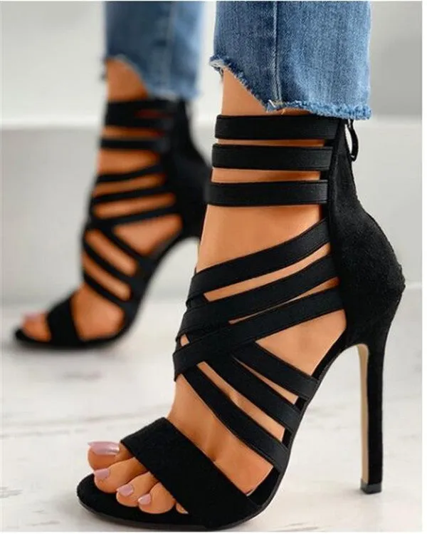 Funki Buys | Shoes | Women's Strappy High Heel Sandals