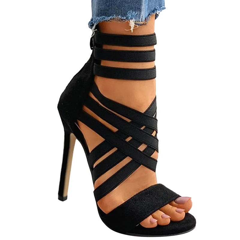 Funki Buys | Shoes | Women's Strappy High Heel Sandals