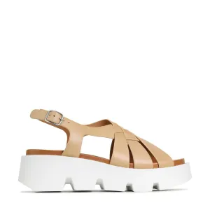 KAILYN LEATHER PLATFORM SANDALS