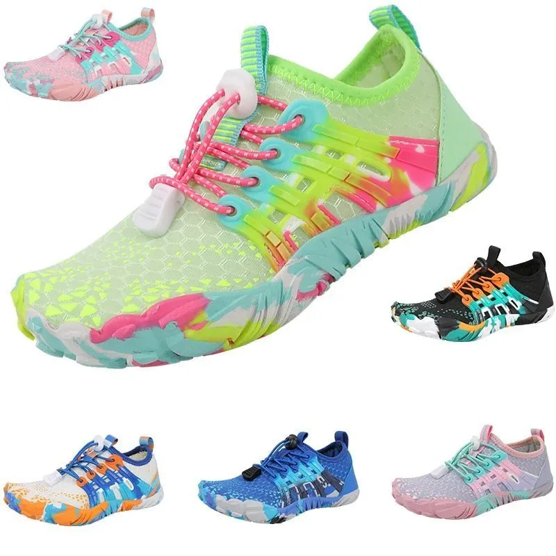 Kids Quick-Drying Aqua Shoes - Barefoot Swimming, Beach, and Running Shoes