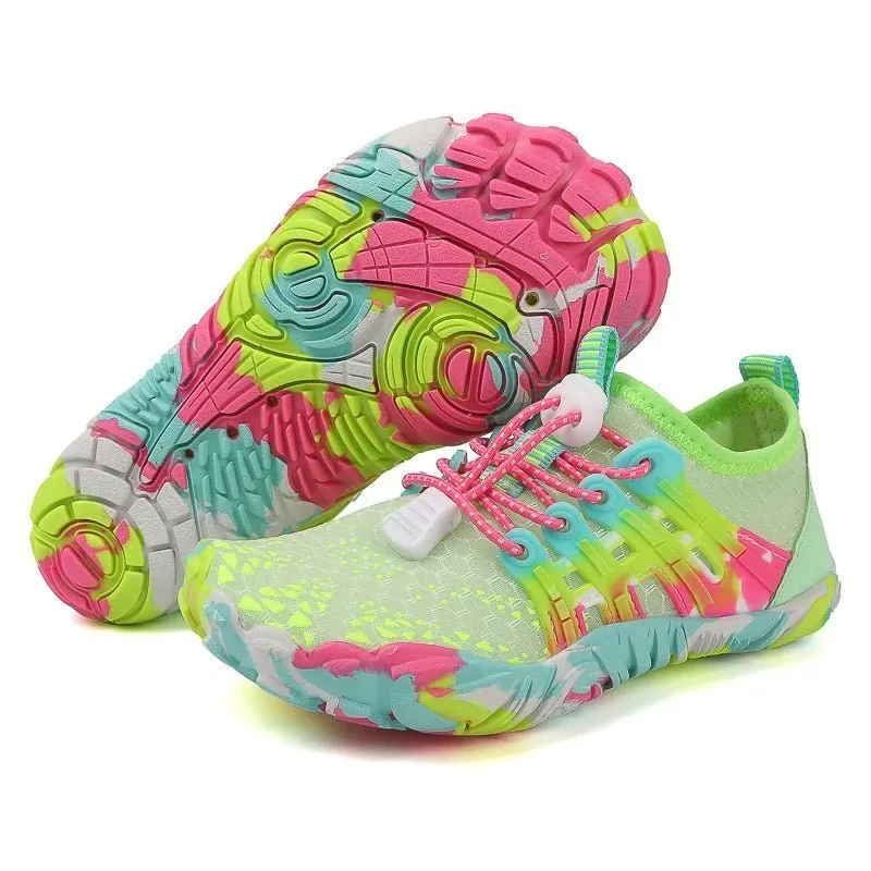 Kids Quick-Drying Aqua Shoes - Barefoot Swimming, Beach, and Running Shoes