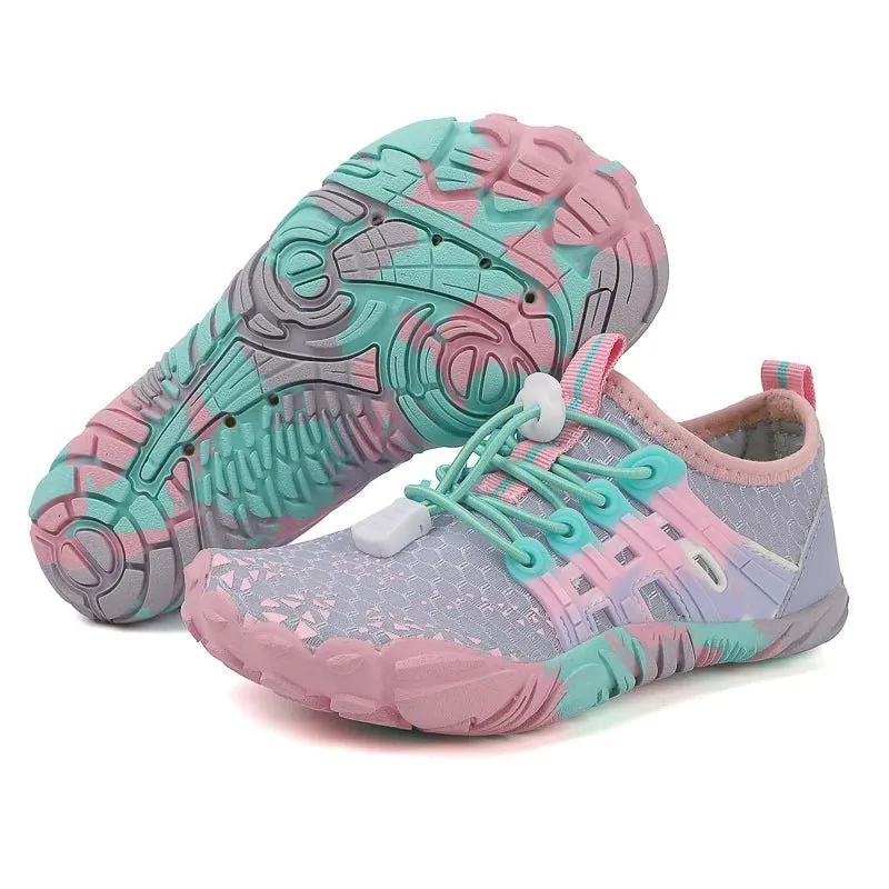 Kids Quick-Drying Aqua Shoes - Barefoot Swimming, Beach, and Running Shoes