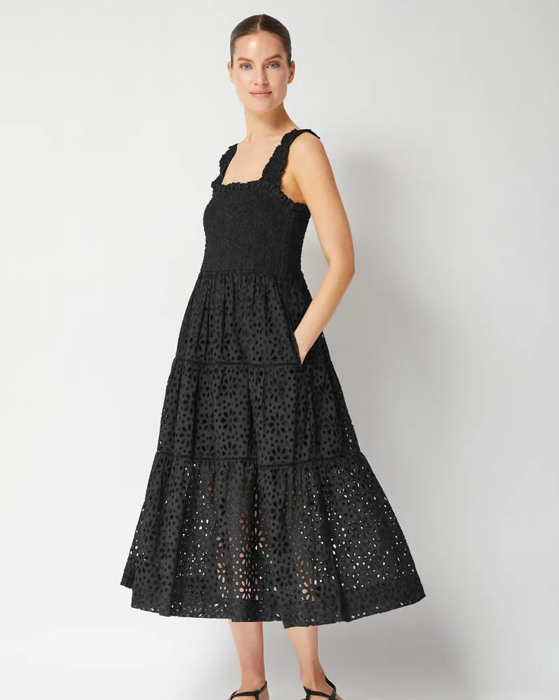 Kristen Dress Seaside Eyelet Black