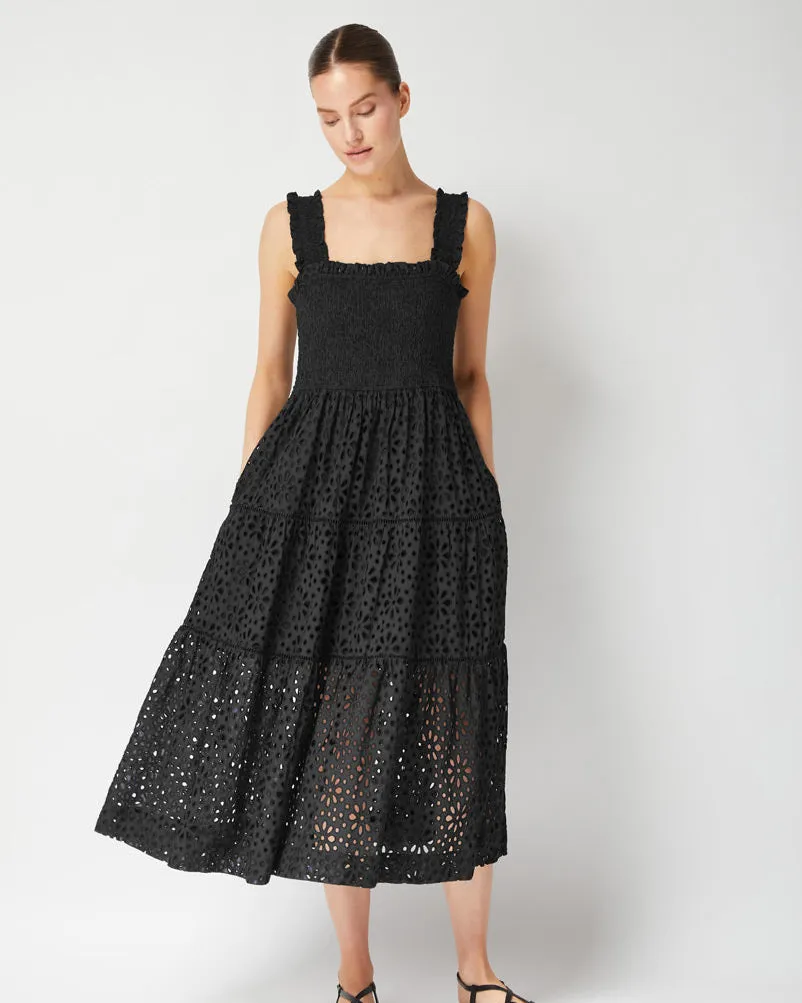 Kristen Dress Seaside Eyelet Black