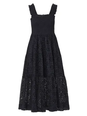 Kristen Dress Seaside Eyelet Black