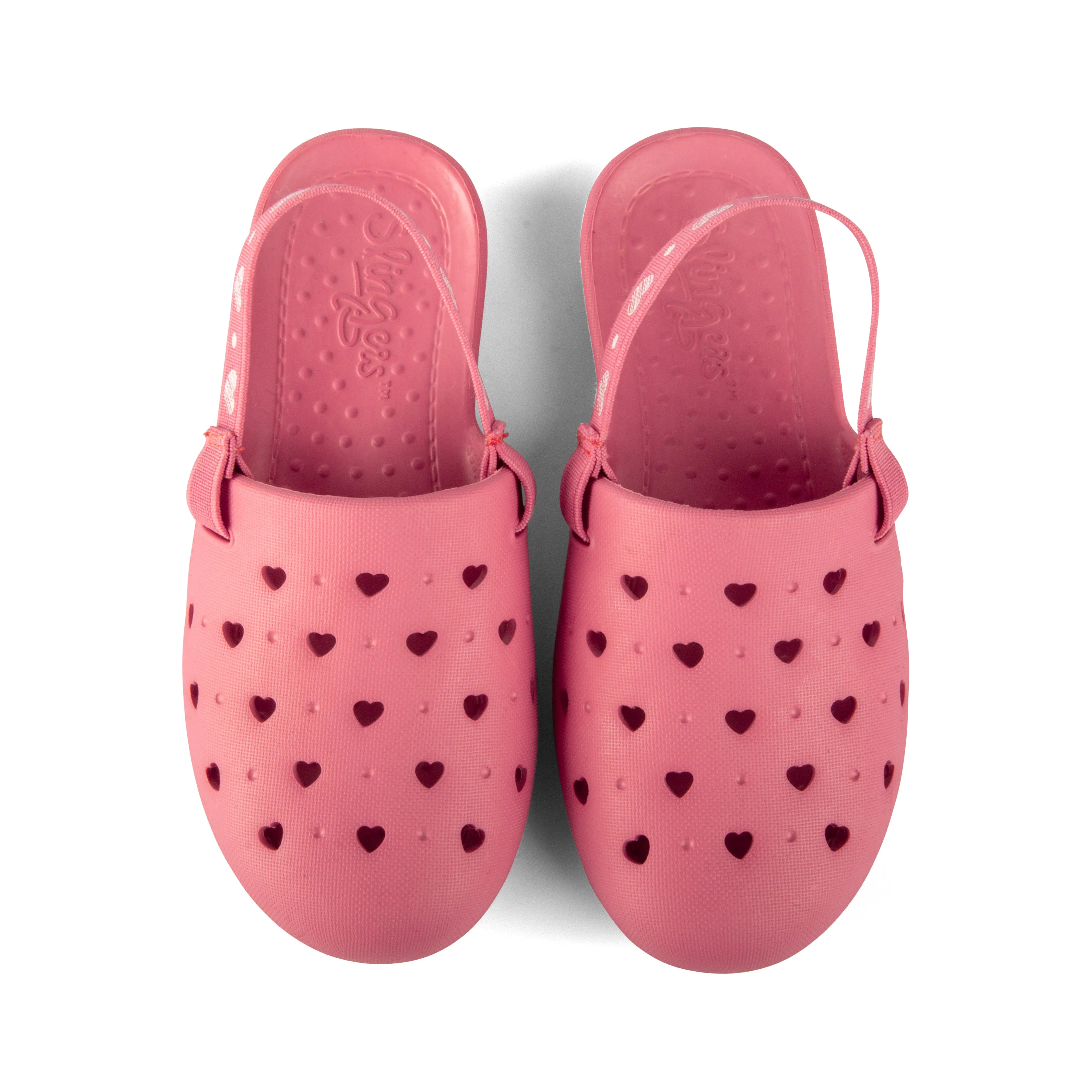 MAUVE HEARTS JUVENILE SLINGERS  <span style="font-size: 12px; font-weight: normal;"><br> Kids water shoe <br> *Runs true to size compared to EU sizing</span>