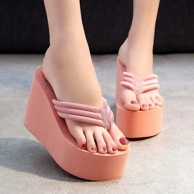 Platform Flip Flop Sandals