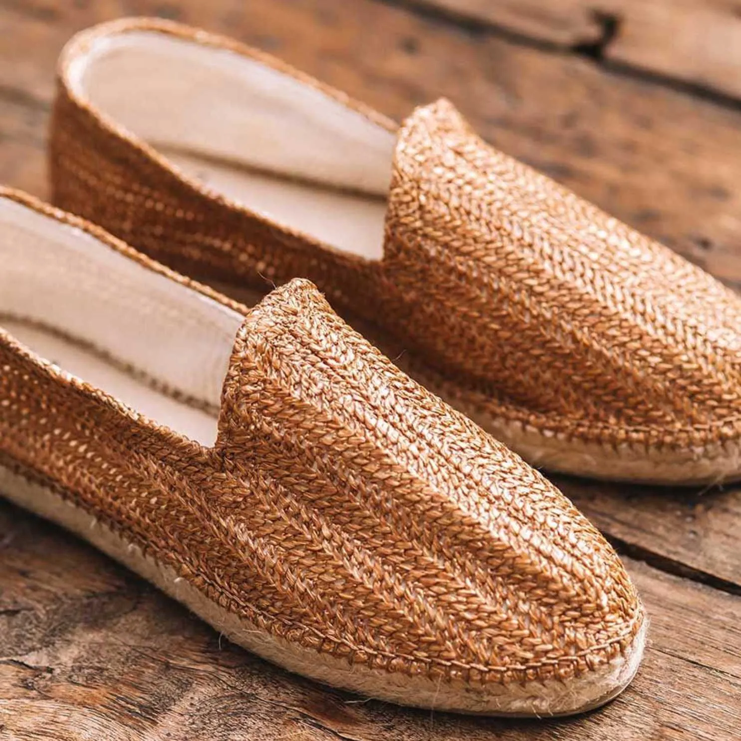 Raffia Espadrilles for Men - Damasc