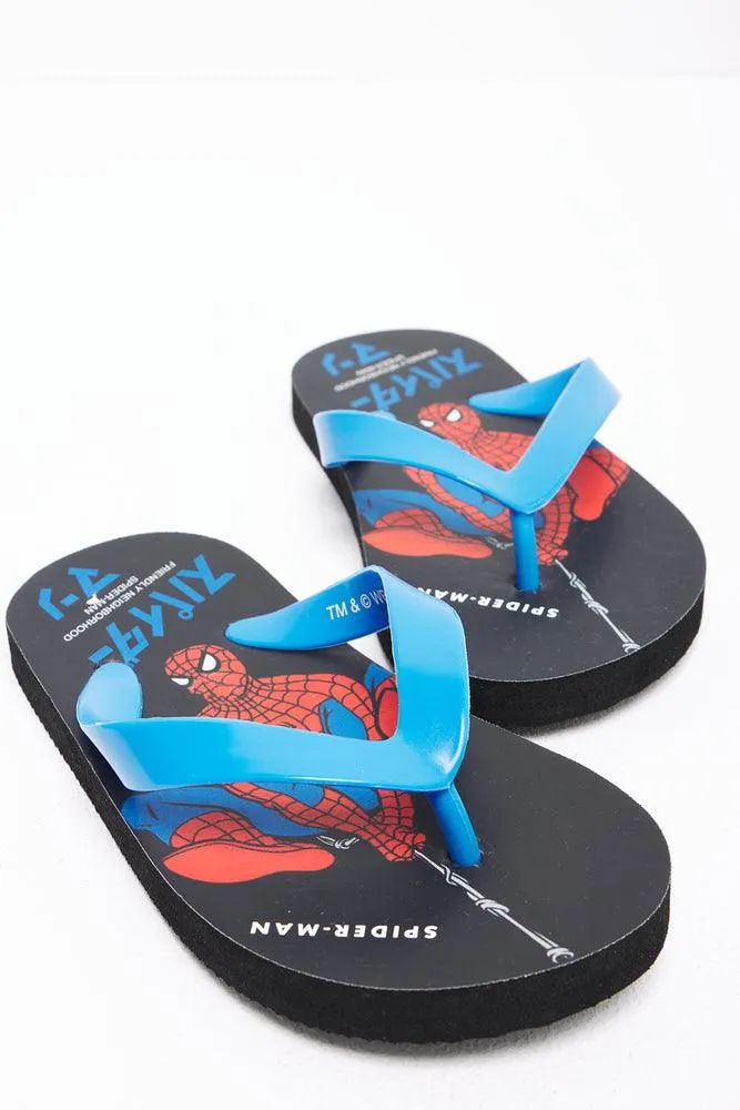 Spider-Man Flip Flop Blue