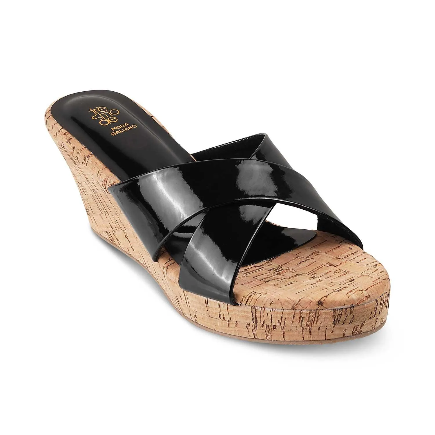 The Simmy Black Women's Dress Wedges Tresmode