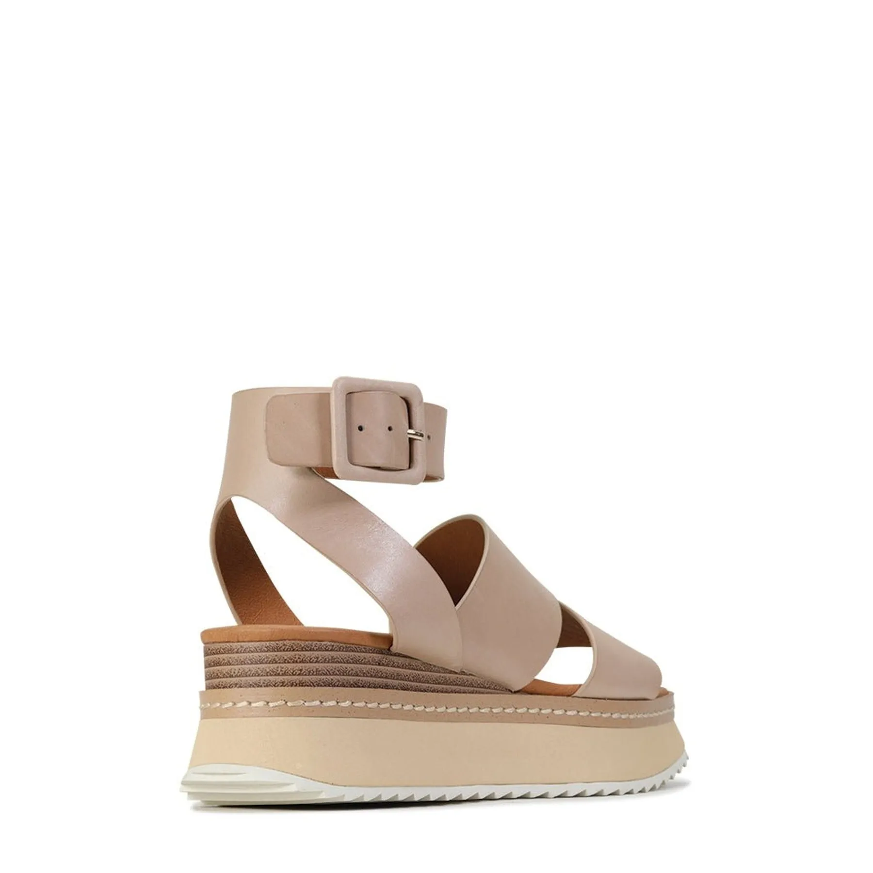 TONALITY LEATHER PLATFORM SANDALS