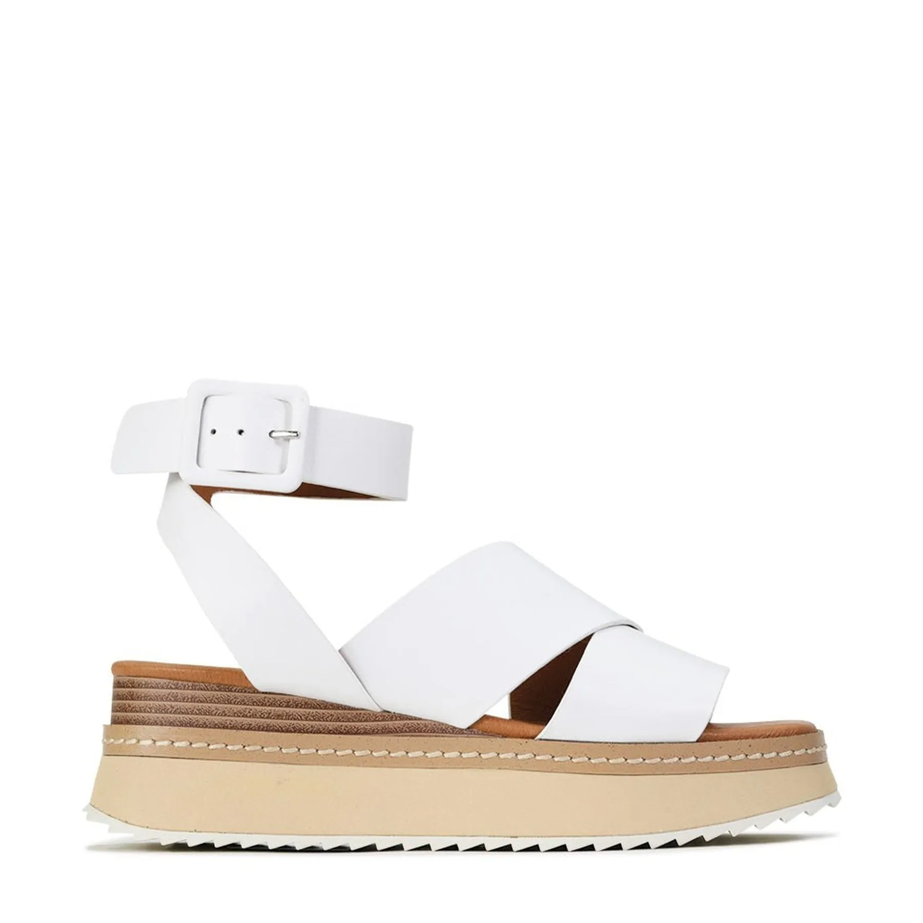 TONALITY LEATHER PLATFORM SANDALS