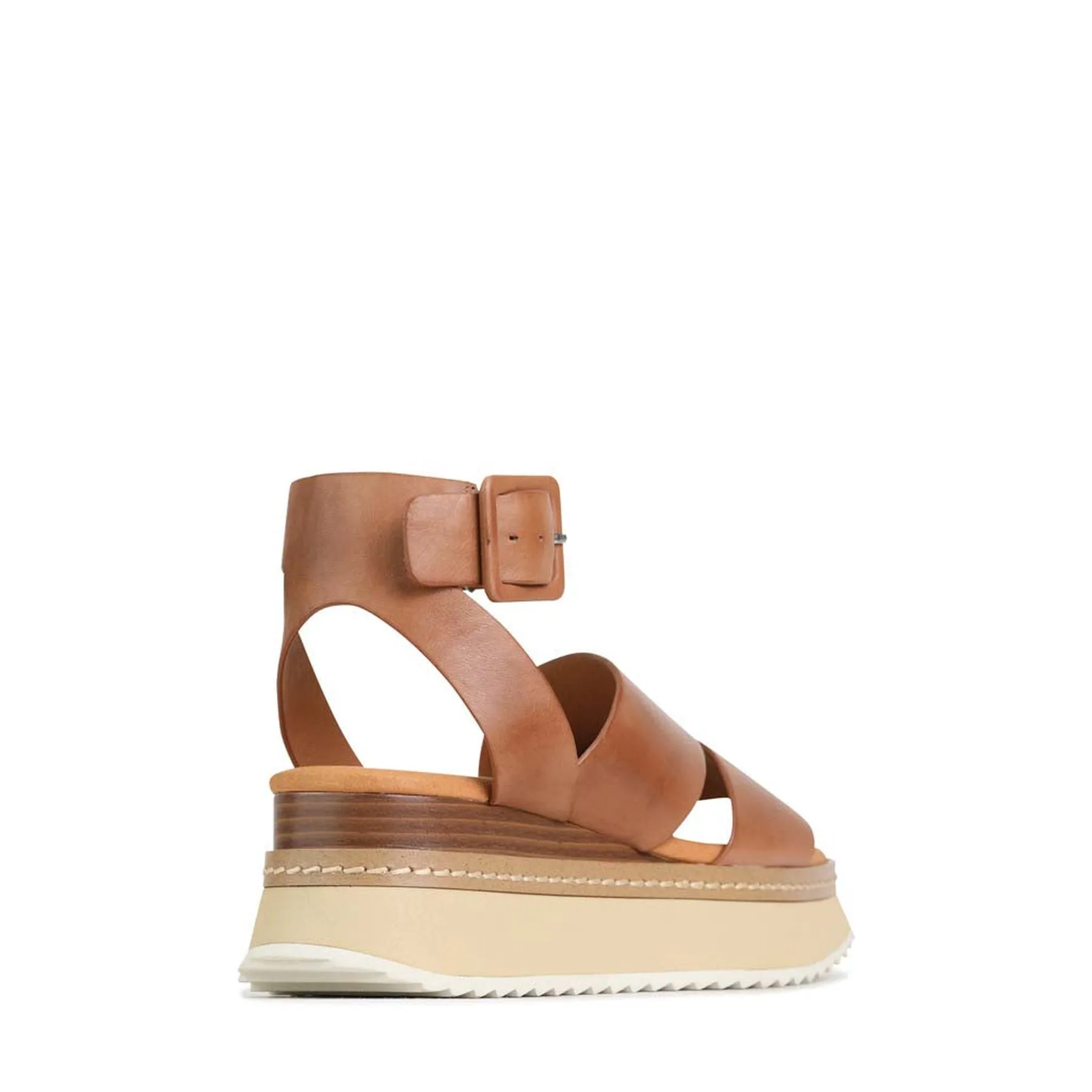 TONALITY LEATHER PLATFORM SANDALS