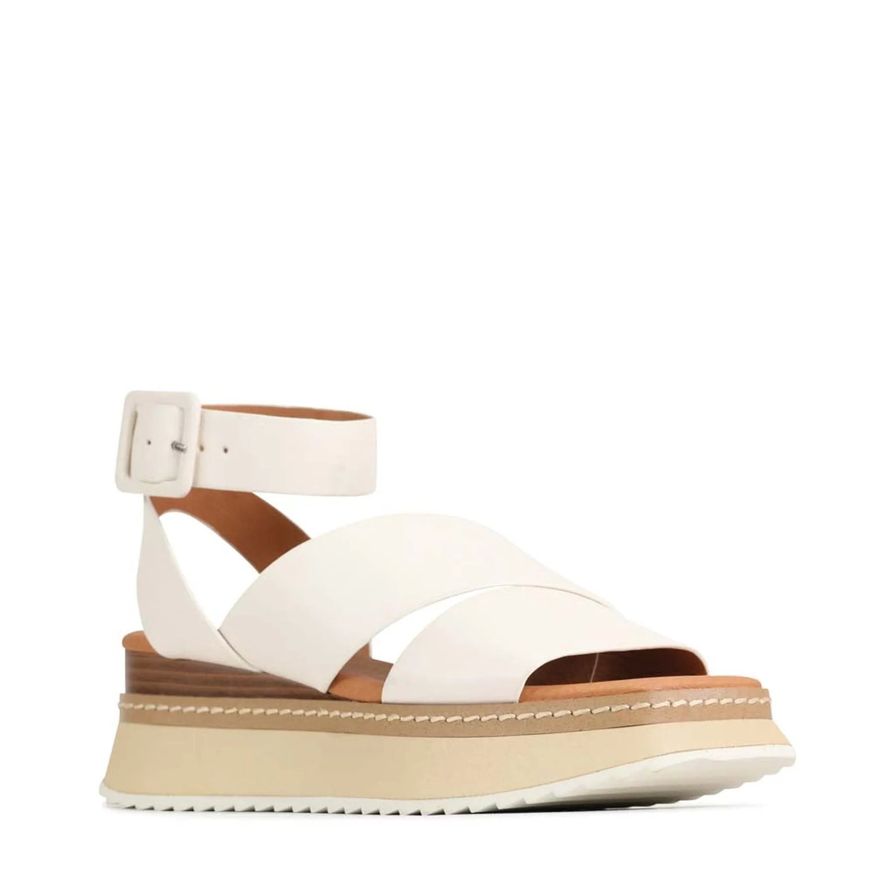 TONALITY LEATHER PLATFORM SANDALS