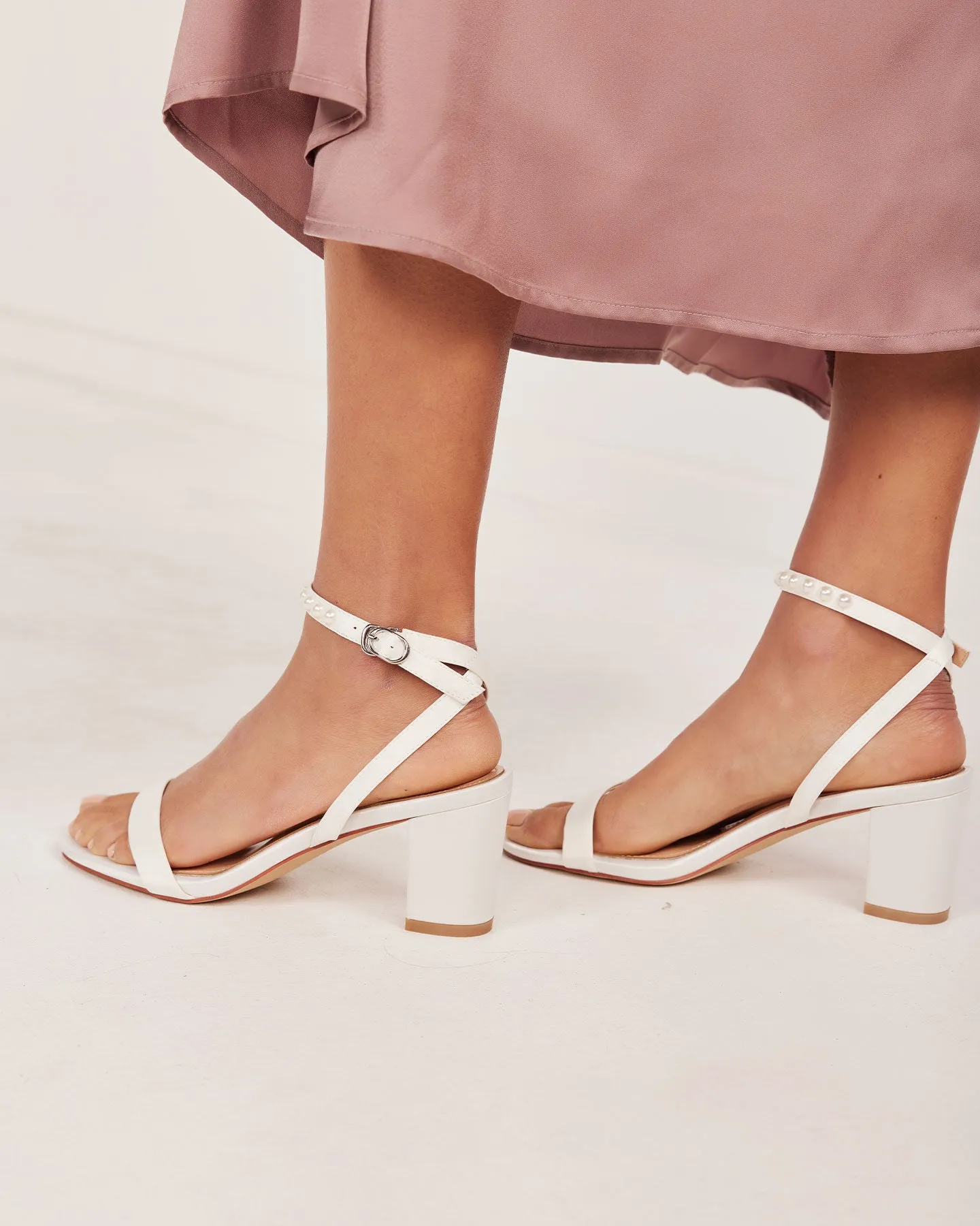 Whitney Heels - White