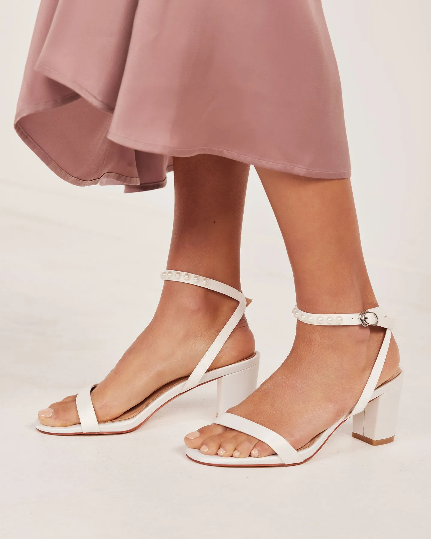 Whitney Heels - White