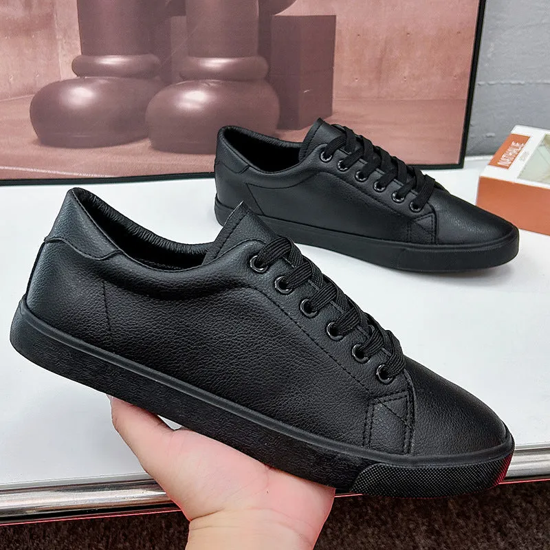 Wholesale Slip-on Men's Casual Shoes Leather Panel Shoes