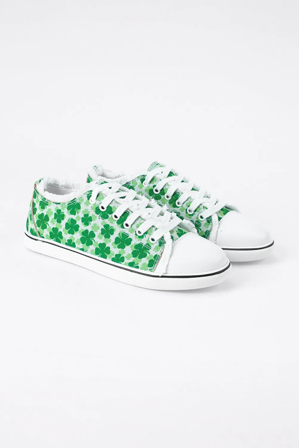 Women’s Canvas Shoes Shamrock Clover Casual Shoes