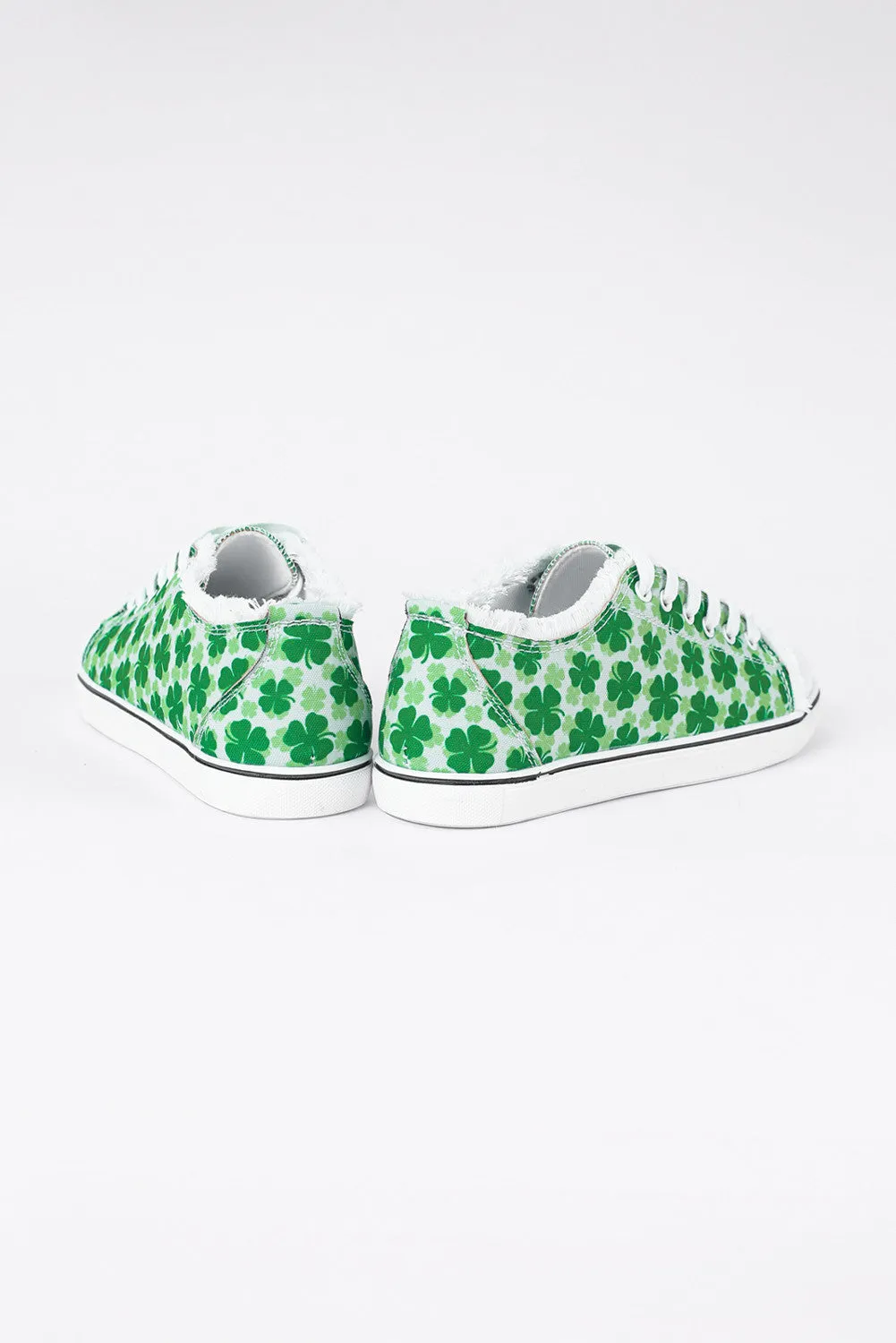 Women’s Canvas Shoes Shamrock Clover Casual Shoes