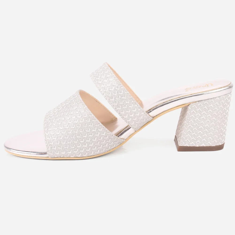 Womens "KENEDY" Shimmery Slip Ons Summer Sandals