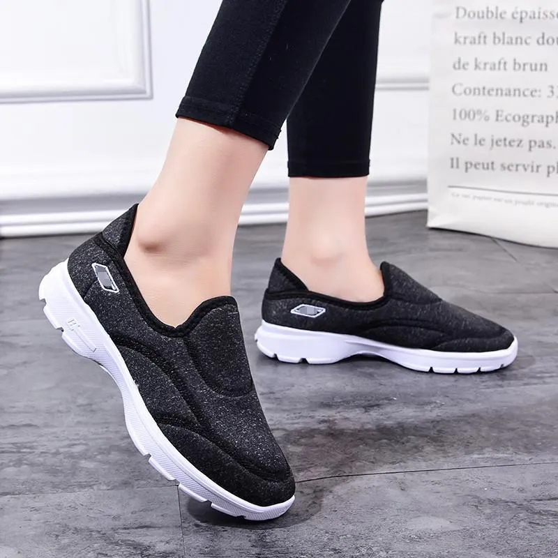 Women's slip on sneakers running shoes comfy walking shoes